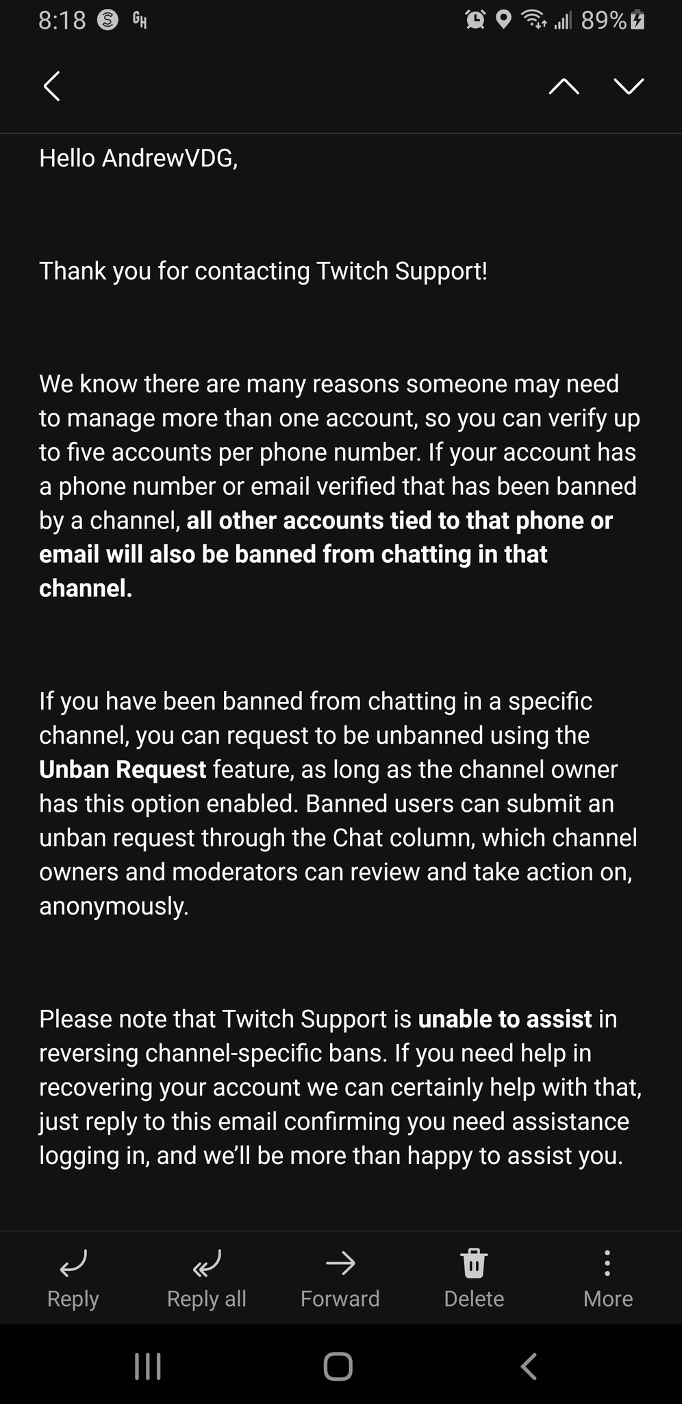 How to unban someone from twitch chat