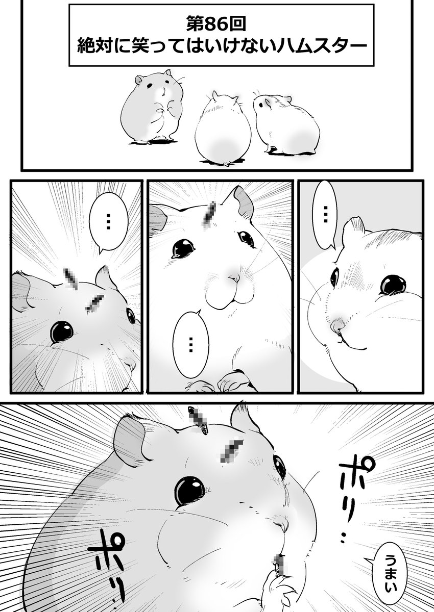 うわああハムスターがしゃべったあああ
#ハムスター漫画 