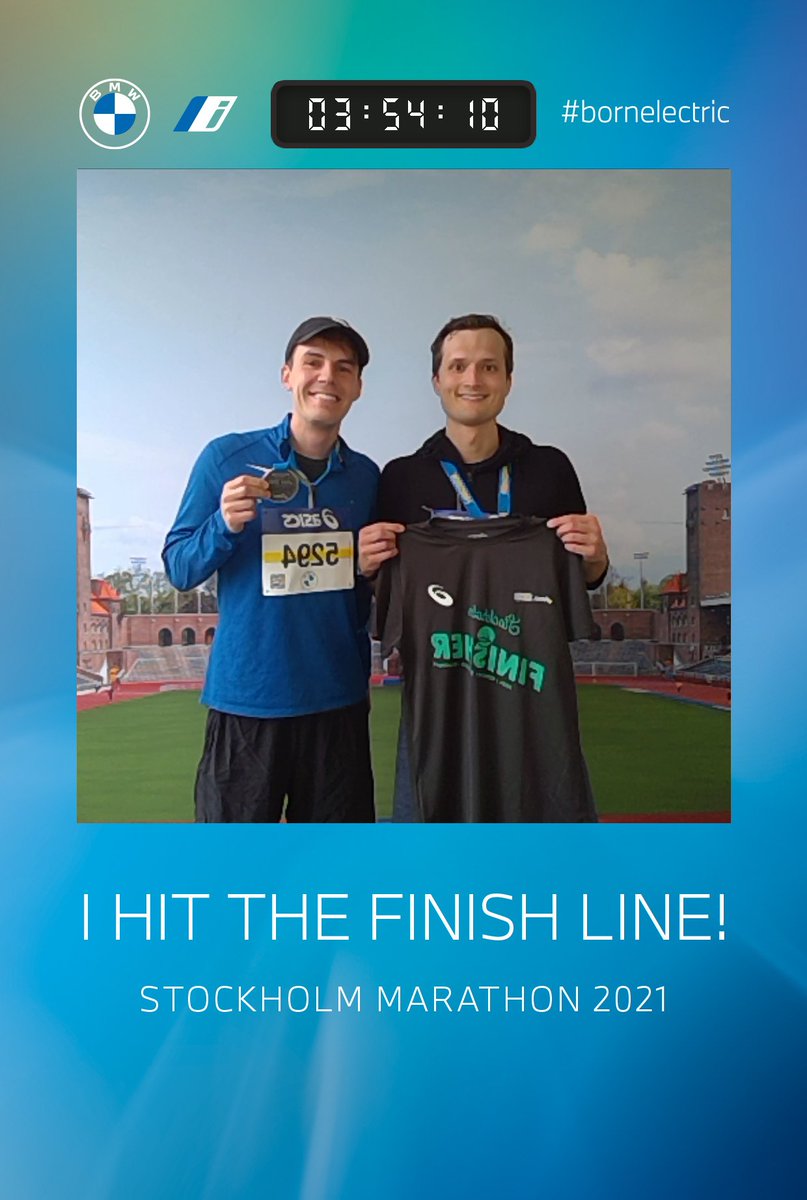 bjornenglesson's tweet photo. I did it!! 🏃 Managed to achieve both my goals of getting through the marathon and to get a time under 4 hours 🥳 Thanks @relmgren for helping me stay motivated 🥰 https://t.co/suBnc0Lco7