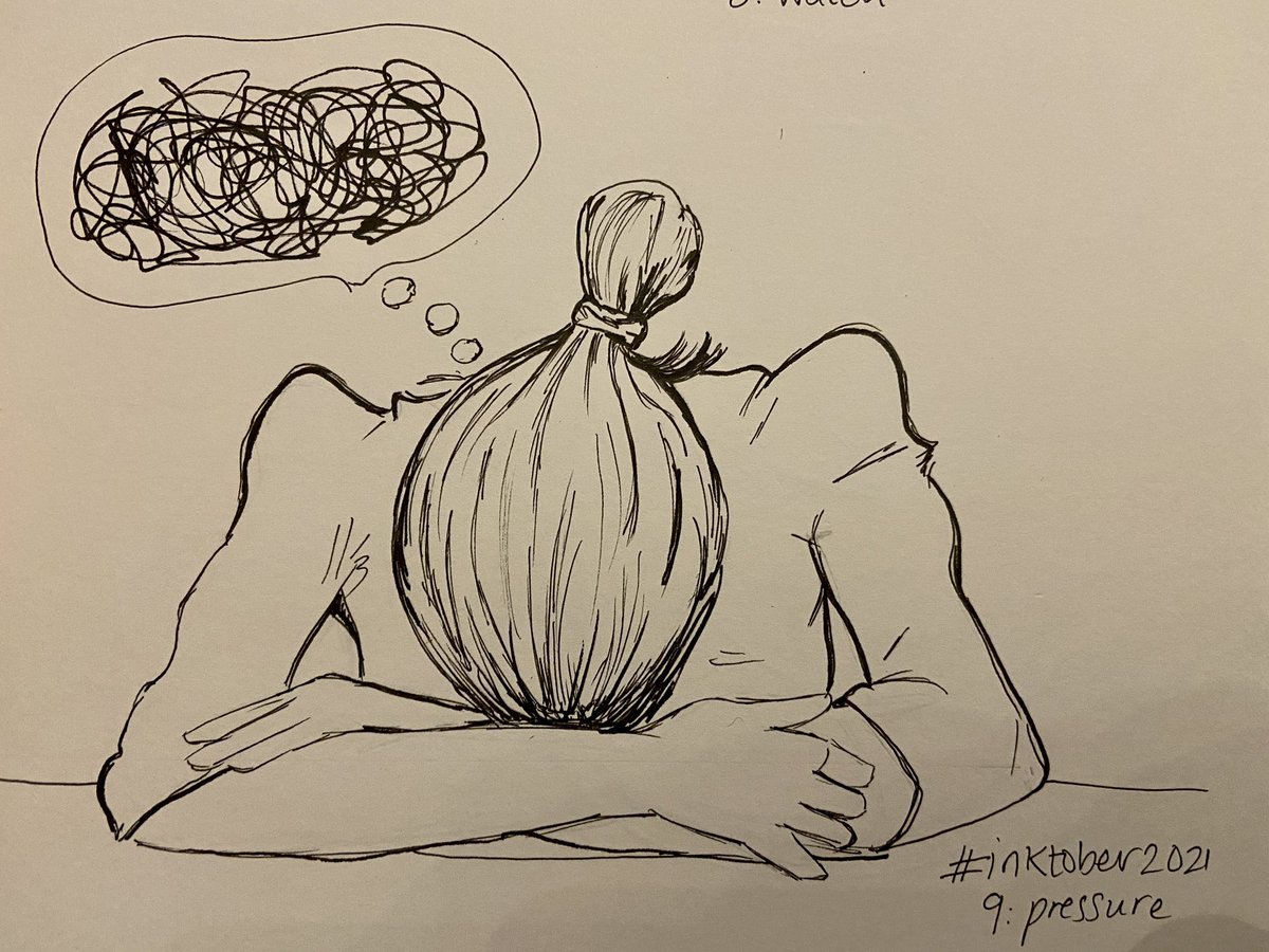 #inktober2021 
Day 9 : pressure