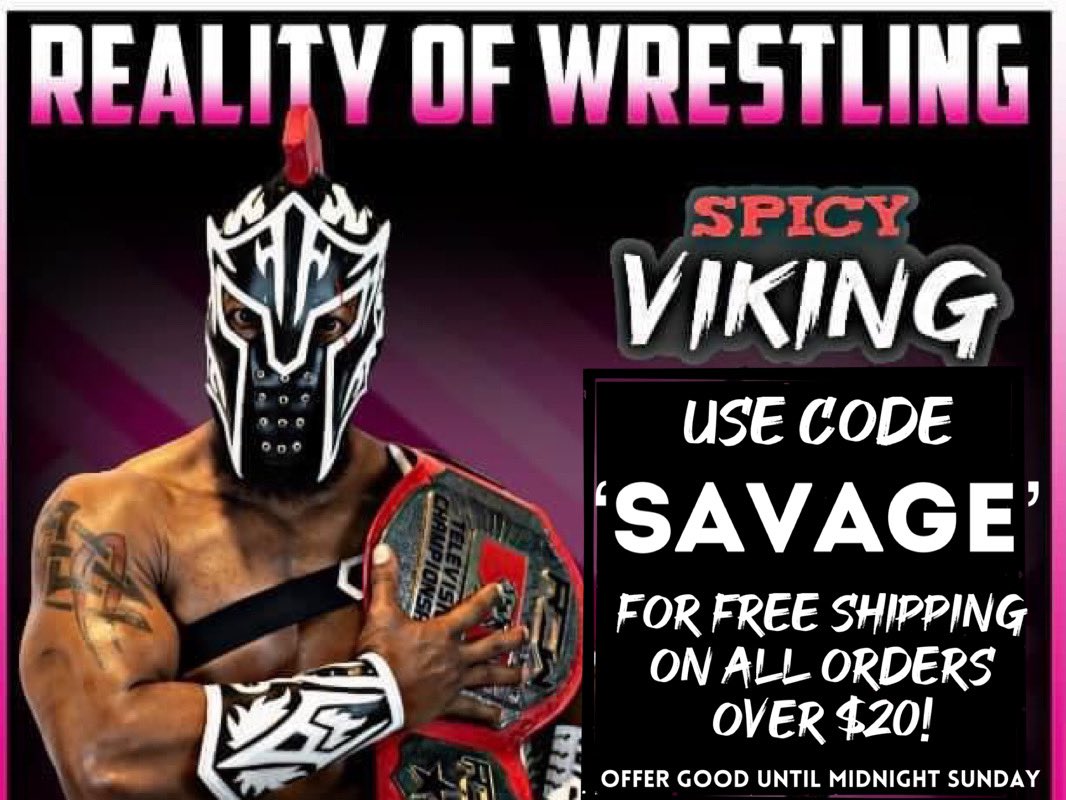 Tonight! Show up &amp; support the best F’n wrestling in Texas <a href="/TheOfficialROW/">Reality of Wrestling</a>, watch the CHAMP <a href="/Dsavagekingom/">The Savage King</a> kick some @$$ &amp; get yourself free shipping on our (future) award winning hot sauces! Use Code ‘SAVAGE’ to get hooked up! spicyviking.com