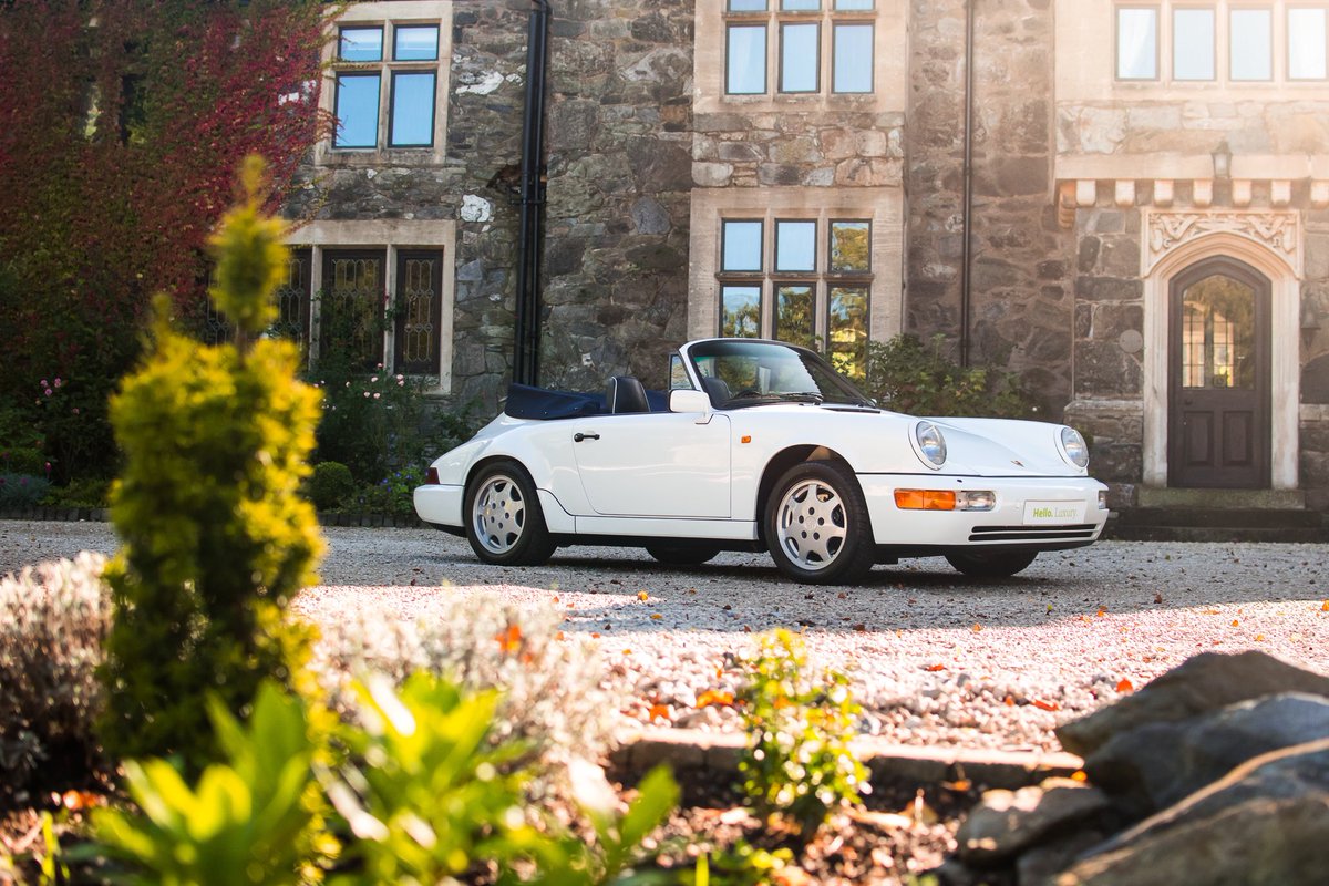 Picture Perfect Porsche🤍 Enjoying the autumnal sunshine in the delightful Porsche 964 Cabriolet. A 1990 car has never looked so well😍 #porsche #Automotive #classiccars
