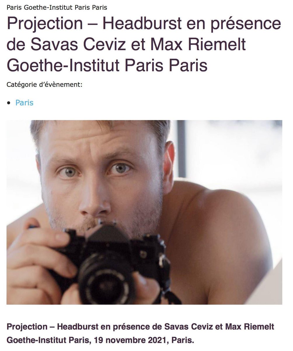 r5eza's tweet photo. Projection – Headburst en présence de Savas Ceviz et Max Riemelt Goethe-Institut Paris, 19 novembre 2021 20:00, Paris.

https://t.co/dlEBPWsReL https://t.co/2wChfrZ4Uo
