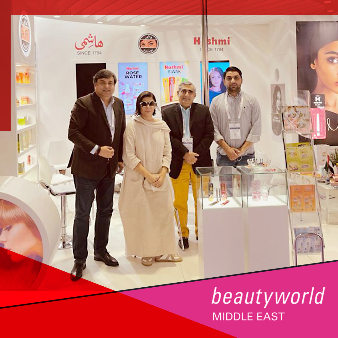 hashmisince1794's tweet photo. Beautyworld Middle East, the region's largest international trade fair for beauty, hair and wellbeing.
Seen here is Pakistan's renowned makeup and hair expert, Nabila visiting our stall and appreciating our hard work.
#beautyworld #middleeast #HashmiPakistan #NABILA #pakistan https://t.co/Ah1LTrfJai