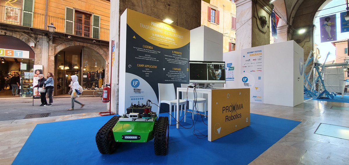 ProximaRobotics's tweet image. ☝️ We are at the #InternetFestival #IF2021  in Pisa.

Our #startup will be here today and tomorrow to show how our technology can be useful in everyday life 🤖

➡️ Come and visit us ❗

#startup #robotics #technology