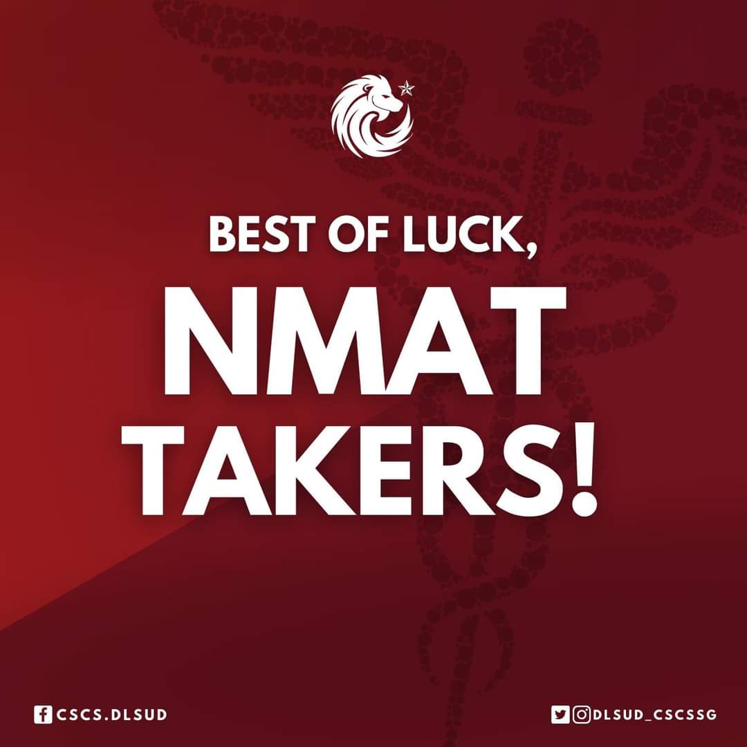 DLSUD_CSCSSG's tweet photo. “The harder you’ll work for something, the greater you will feel when you’ll achieve it.”

To all future doctors, we wish you well as you gear up for the NMAT! 

You have the capabilities to attain everything your heart desires. Don't lose faith in your incredible qualities. https://t.co/2K7IgypEOE