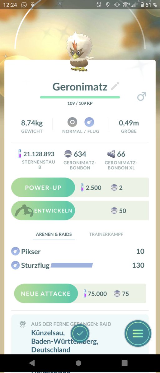 Babyfee1310's tweet photo. Eigentlich nehme ich Einladungen für einen 1*RAID so gut wie gar nicht an aber diesmal hat es sich gelohnt....
Danke @escomaliya91 

#PokemonGO 
#PokemonGOraid https://t.co/7ZL07c9UZA