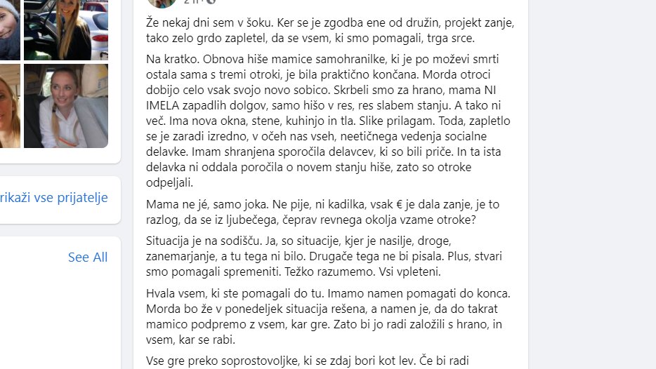<a href="/jciglerkralj/">Janez Cigler Kralj</a> prostovoljci so skorja obnovili hišo. Ker delavka CSD ni podala novega mnenja se je zgodil brutalen odvzem otrok.Sram me je.