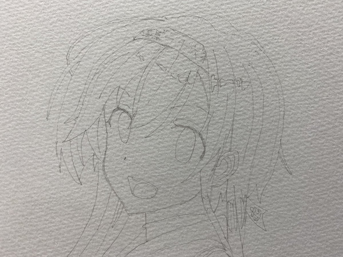 照月さんの途中絵です。
最初は雰囲気で、次に線を濃くして最後に色を塗りました。
照月さんは秋月さんの妹さんで、明るい性格や笑顔が好きで描いてみました❗️
今回も沢山のいいねリツイートリプライ等、本当にありがとうございます‼️☺️✨ 