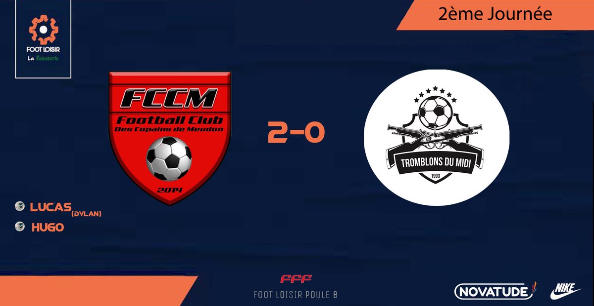 ESMeudon's tweet photo. EXCEPTIONNEL !!!!
victoire 2-0 contre @TromblonsMidi 
avec des buts d'Hugo et @Luninho_923 
une petite passe décisive de @Didinho_92i 
#FootLoisirLaPataterie #SamediMatin #PouleB https://t.co/bfuBRu3PNR