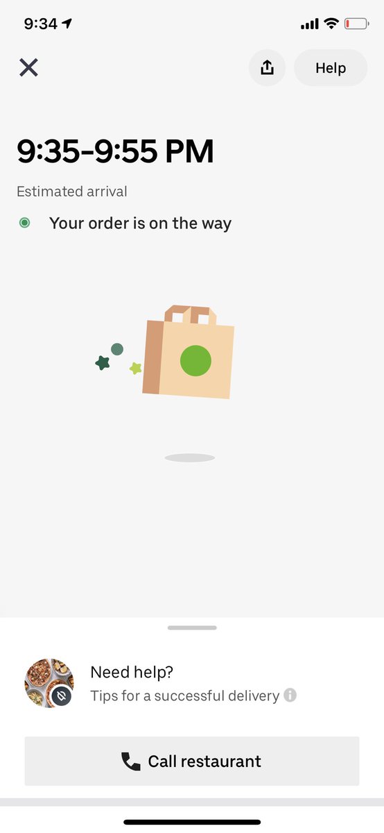 Genuinely unacceptable from <a href="/UberEats/">Uber Eats</a> when this happens instead of the actual up to the minute map.