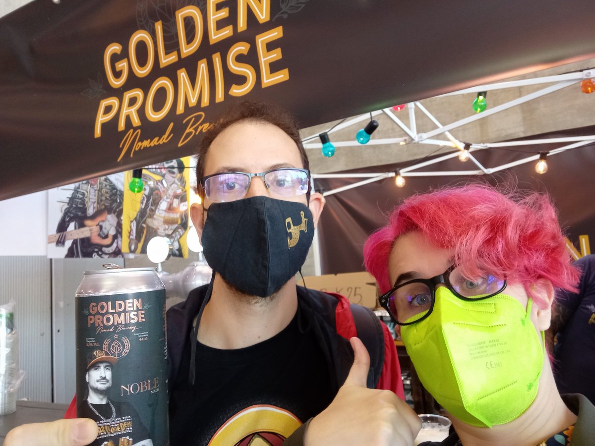 Inaugurando Beermad con @GoldenPromiseBr , <a href="/ShoHai_Real/">SHO-HAI</a> y <a href="/atanarro/">Alvaro Tanarro</a> 🍻🎤 #desayunandocerveza #tomardetodomenosdecisiones #noble