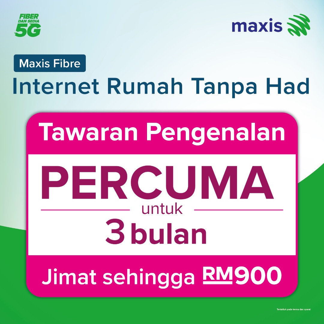 legiontestcsgo's tweet photo. Gais meh sini nak bagitahu sikit. Maxis fibre nak bagi 3 Bulan FREE internet, tambah RM 1 dapat lagi Samsung 4K Smart TV , Laptop Huawei dan banyak lagi 🔥

Mintak tlg RT sikit demi sesuap nasi musim pkp ni 🥺
#maxisfibre https://t.co/l4N5A9RVov
