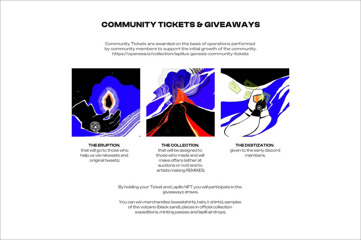 0xJona's tweet image. To celebrate together the beginning of this long experiment of building a part of the Metaverse together we have designed #community #tickets to join our future raffles! 🌐
opensea.io/collection/lap…

We’ll disclose the date of the auction soon, help us spread love for #lapilli ☄️💎