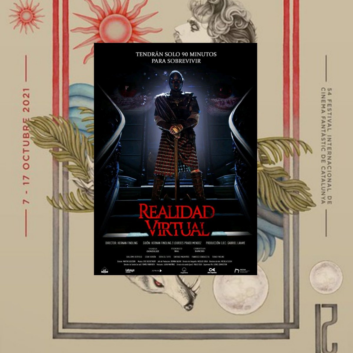 Desde Argentina llega a #Sitges2021 #RealidadVirtual, que empieza bastante abajo pero va subiendo puntos en su desarrollo,agilidad y un guión con cierta gracia con el metacine por delante. Grata sorpresa.