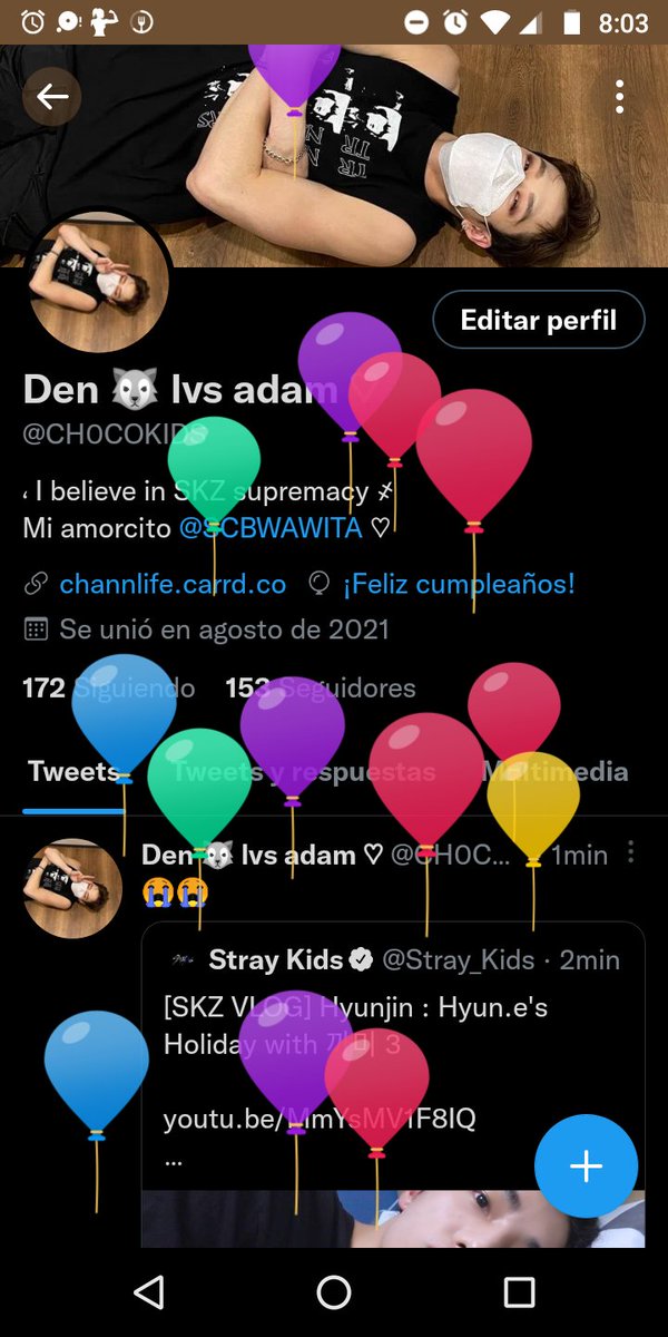CH0COKIDS's tweet photo. Se ponen happy Den day en su name ahora https://t.co/EvmhlfmkVX
