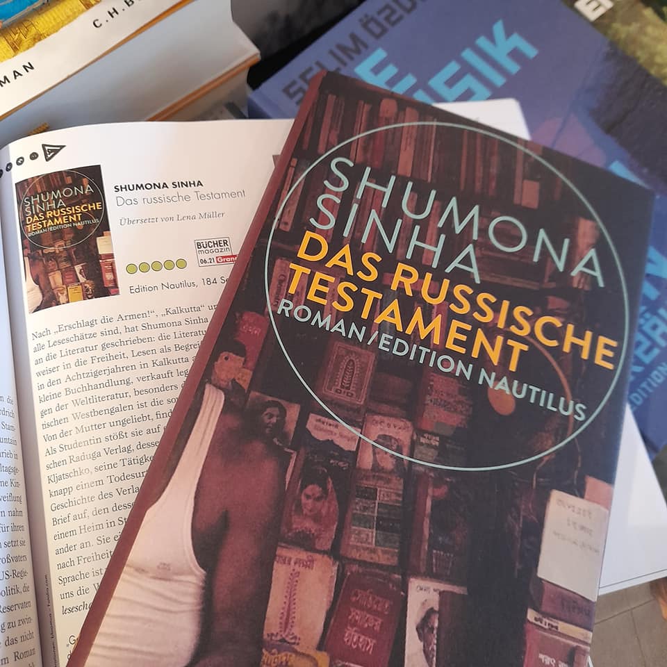 AlmutSchmidt's tweet photo. Ich durfte erneut für das @buechermagazin einen #Leseschatz #besprechen 🙏✍
Shumona Sinha: "Das russische Testament" (@EditionNautilus )
(Werbung als Buchhändler und aus Leidenschaft) https://t.co/6Ji7q19svH