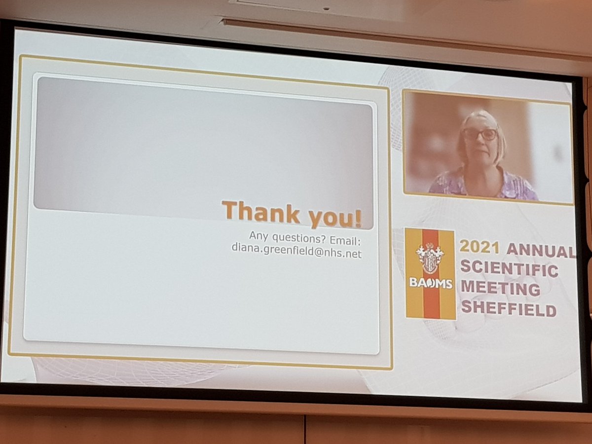 Goodevansmedia's tweet image. We need to consider cure at what cost nurse consultant Diana Greenfield @SheffieldHosp says at end of her presentation @BAOMSOfficial #nursesday prog #sheffield #2021asm @KathyFanSurgeon @CR_UK @NursingTimes @NurseStandard @BrennanSurgeon