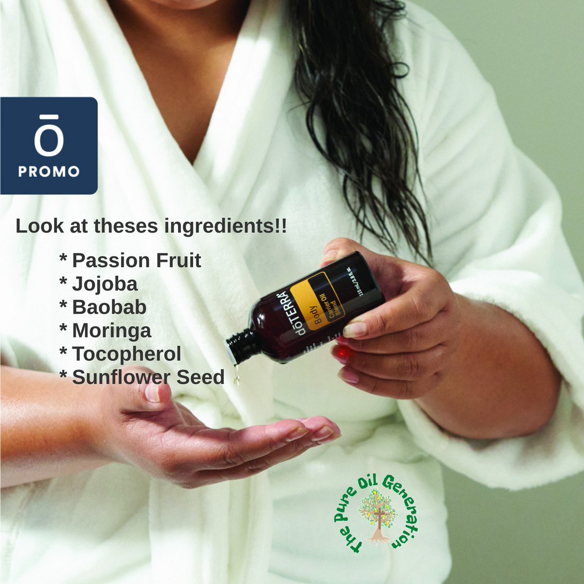 Pureoilgen's tweet image. Exceptionally hydrating for soft, supple skin, doTERRA Body Oil is a carrier oil blend made with pure, natural, plant-based ingredients.
doterra.com/US/en/site/pur…
#doterrascience #healthylifestyle #healthyliving #essentialoils #carrieroil #pureoilgeneration #doterraessentialoils
