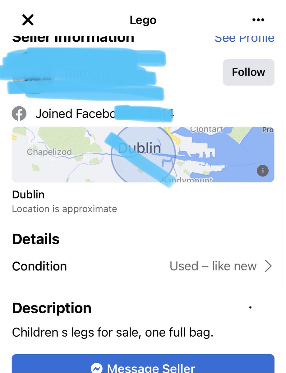 The things you find on FB Marketplace in the run up to Halloween…