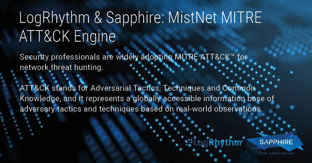 sapphire_cyber's tweet photo. Want to learn more about MistNet NDR? Download this whitepaper and get all the details you need about LogRhythm &amp; Sapphire’s latest product. 

https://t.co/ZlWfyUMYGy 

#Sapphire #mistnet #cyberintelligence #itsecurity https://t.co/oaysCJeiZD