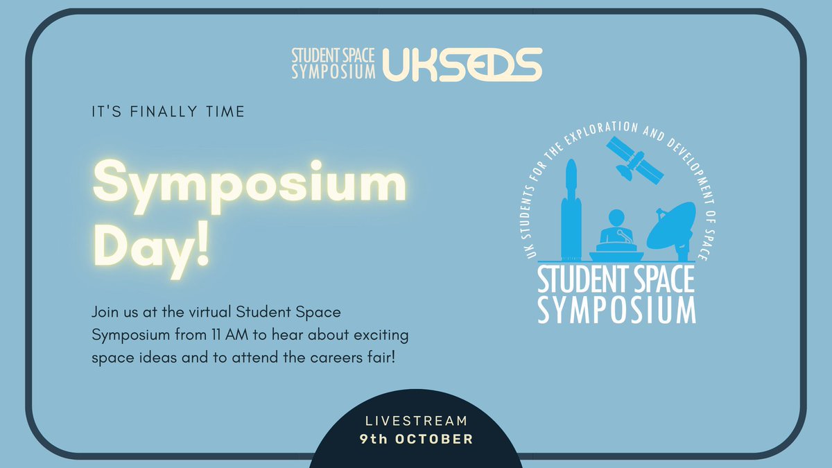 Come and talk to us at the <a href="/UKSEDS/">UKSEDS</a> #StudentSpaceSymposium 🚀

Find out more about our work and opportunities available at AstroAgency 🌟