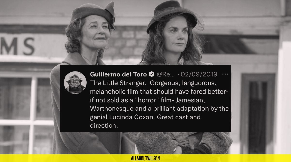 That time talked about THE LITTLE STRANGER. 

Happy Birthday, Guillermo del Toro! 