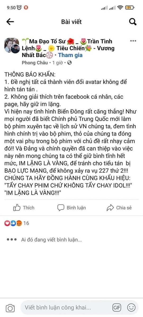 PROTECT VIETNAMESE HISTORY 

Tiu chén cưa cưa hong có lũi moà tẹi seo lại lên án anh ấy 😭😭😭 anh ấy chỉ là một con bóng không lồn không vú không biết thân biết phận thôi mà sao mọi người không thông cảm gì v