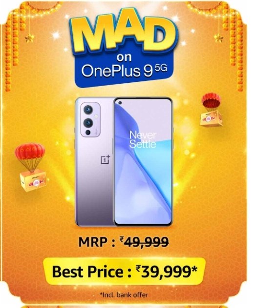 diva_tulipss's tweet image. It's  " OnePlus 9 5G " Smartphone ,, which comes with Hasselblad's Xpan Panoramic Camera &amp;amp; 65W Fast Charging ” at the lowest price ever i.e. '39,999 on @amazonIN 
 
 @91mobiles @amazonIN 😍😍
#AmazonMADDealsOnMobiles 
#MADonMobiles