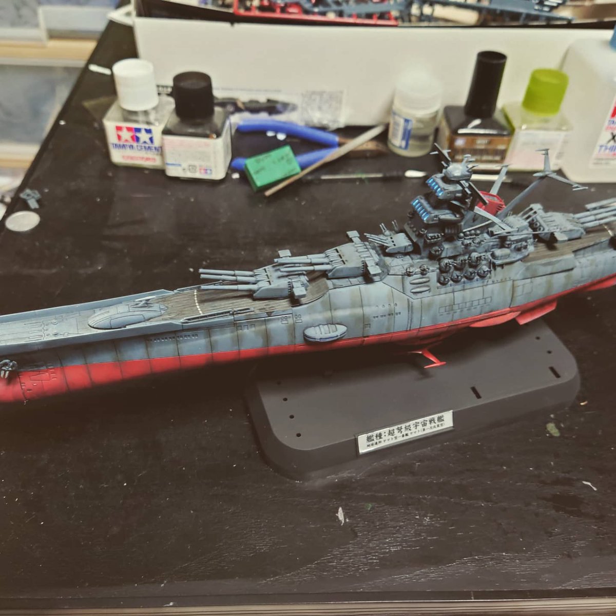 hen_naoto's tweet photo. #宇宙戦艦ヤマト
#宇宙戦艦ヤマト2205 
#宇宙戦艦ヤマト最終決戦仕様
#完成しました
疲れた。 https://t.co/i2Ld9lPVcn