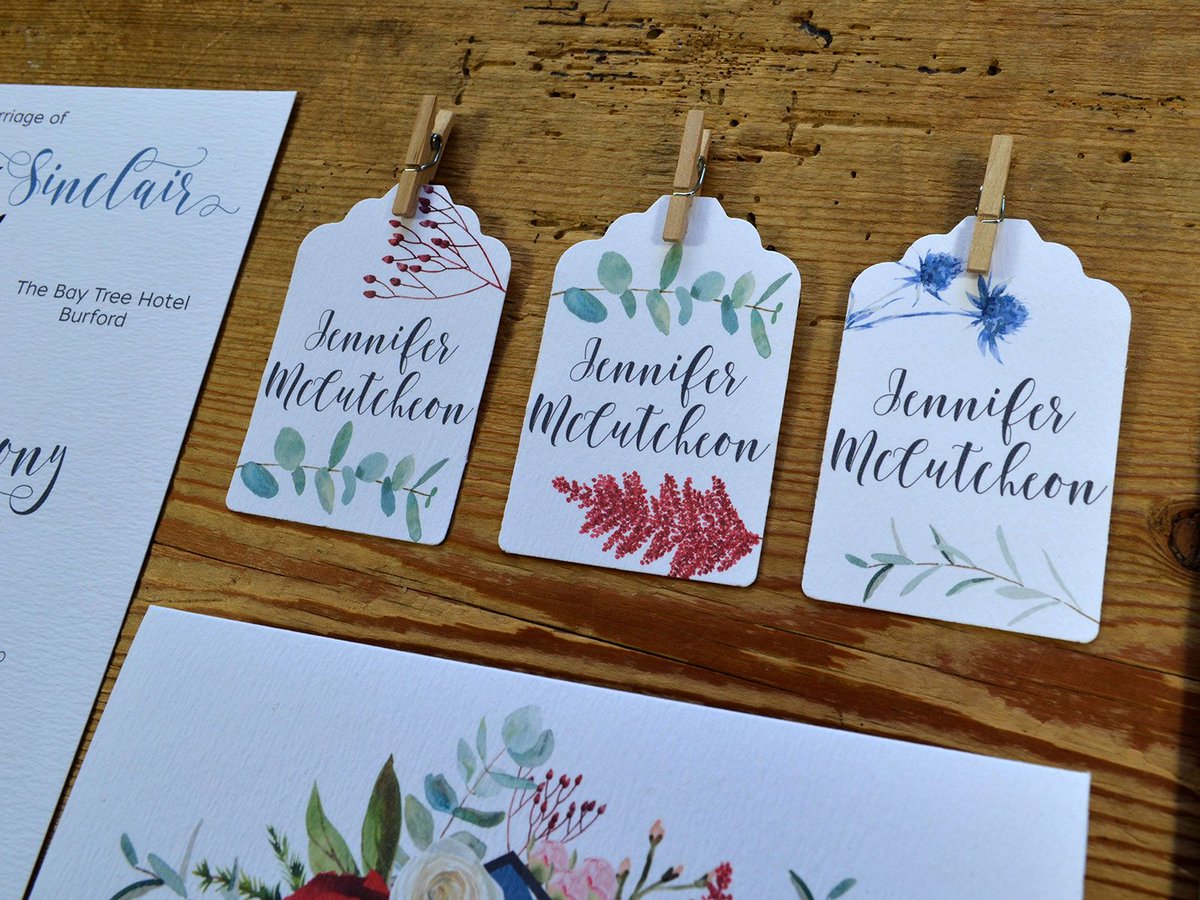 Our adorable Name Tags and Pegs are now available in our new range, Boho, Blooms and Berries, in a variety of designs. Choose one or have a random selection, the choice is yours. Get in touch to order your free samples.
#weddingstationery #bohowedding
buff.ly/3DmEA7h