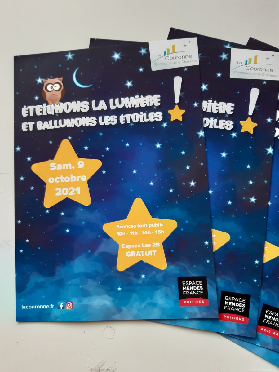 ericchapelle2's tweet photo. À l'occasion du Jour de la nuit ( @anpcen ), le planétarium de l' @emfpoitiers est à La Couronne (16). Ce soir les lampadaires seront éteints dans la commune.
#astronomie https://t.co/EccHaMA5Ue