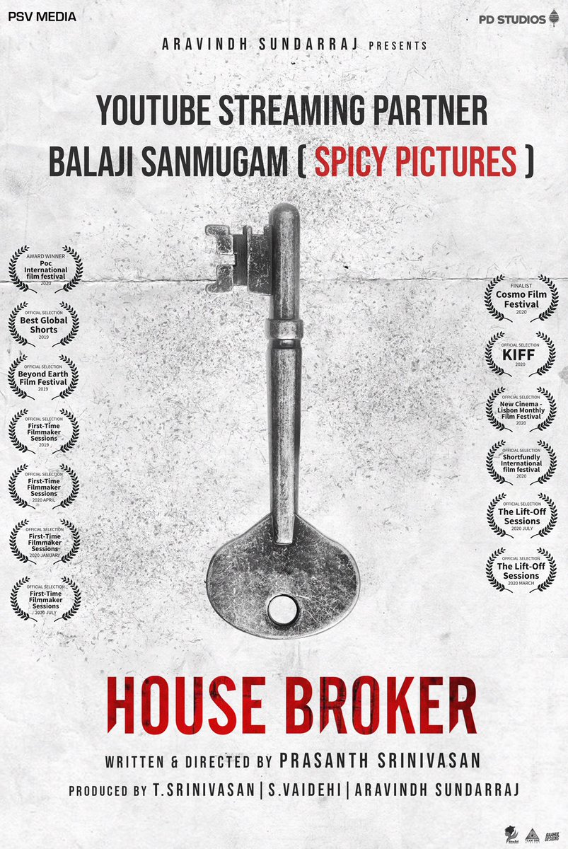 National Award Winning Indie #HouseBroker will be released by Balaji Sanmugam(Spicy Pictures) on YouTube by Oct 14th 

Directed by <a href="/PrasantthS/">Prasanth</a> 
Produced by <a href="/onlyaravindh/">Atman Aravindh</a> &amp; PSV Media 

#PDStudios #SpicyPictures
