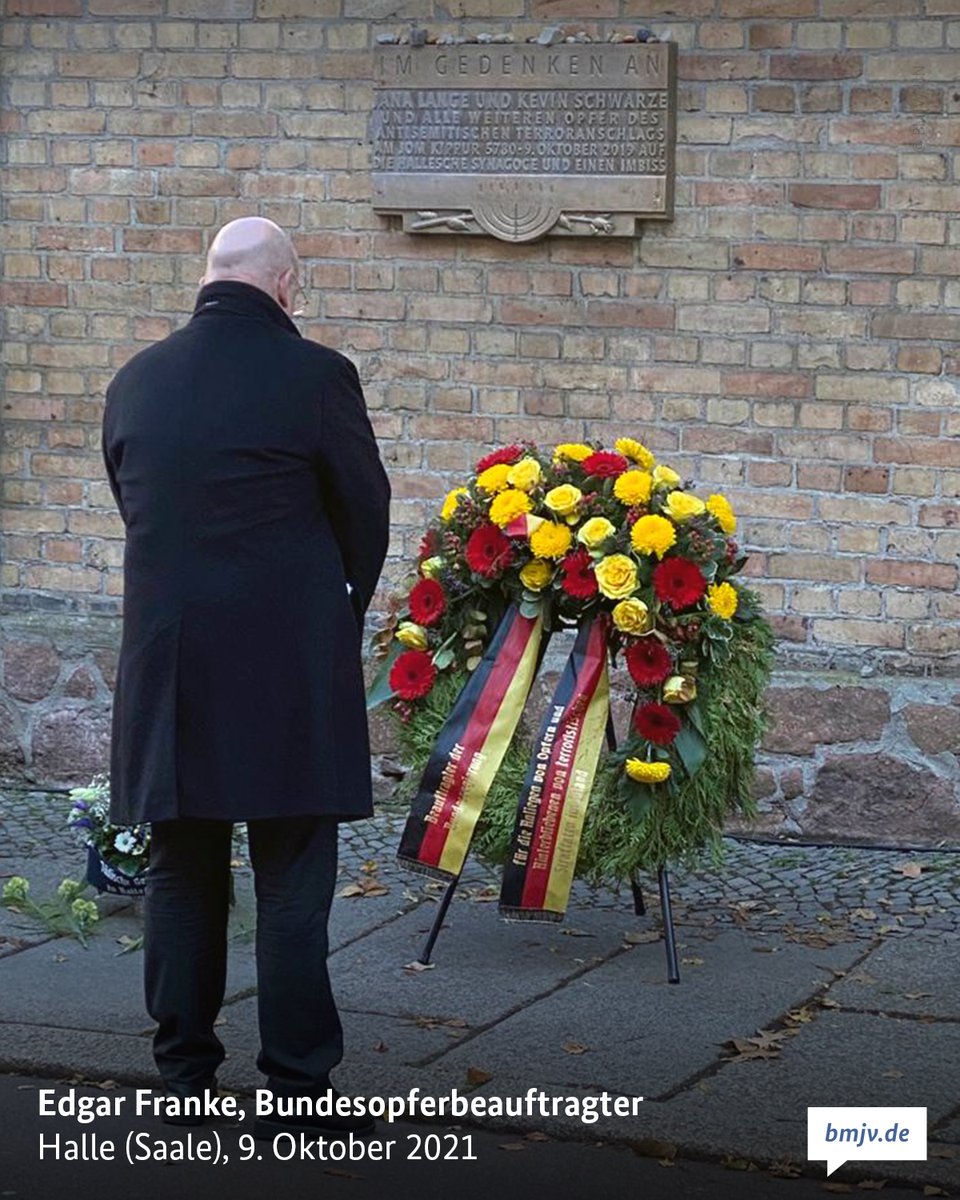 Edgar Franke, Bundesopferbeauftragter
Halle (Saale), 9. Oktober 2021