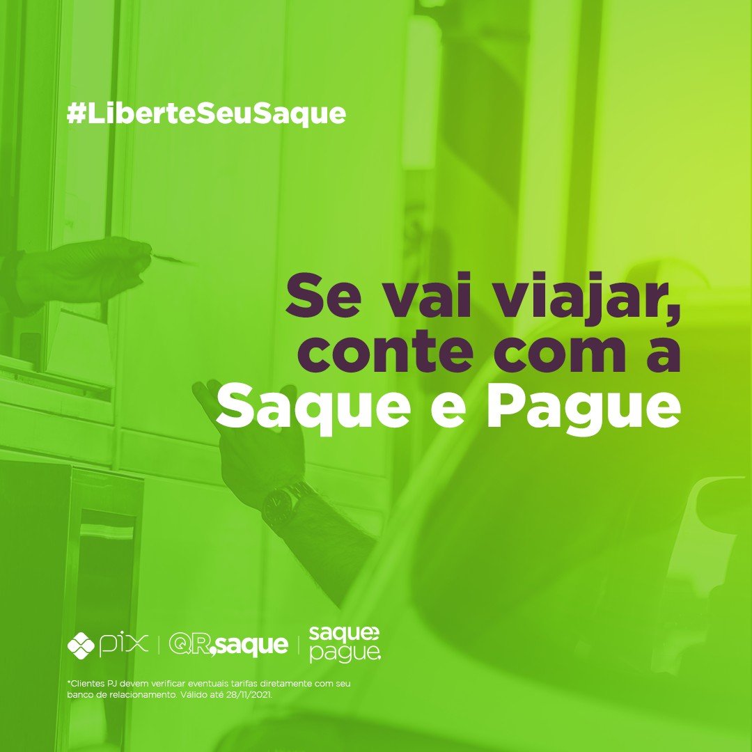 saquepague's tweet photo. Quem não ama fazer aquela bela viagem?

É sempre bom levar um pouco de dinheiro para pedágio, compras durante o caminho e até mesmo para solucionar imprevistos.

Aproveite e utilize os terminais da Saque e Pague.

Acesse https://t.co/TlU3S8irq4

 Válido até 28/11/2021 https://t.co/2BB6NNA3mL