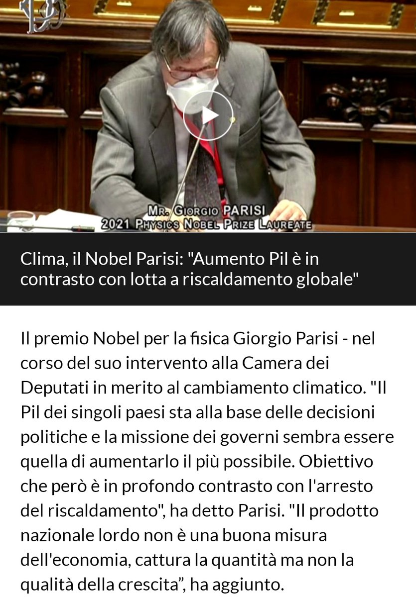 brrivv1's tweet photo. #smartworking 
-Brunetta: "Con ritorno in presenza nella PA PIL 2021 a 6,2-6,3%"
-Nobel Parisi: "Aumento Pil è in contrasto con lotta a riscaldamento globale"

La scienza evidenzia l'errore grossolano dell'economista, pagheranno il prezzo le generazioni future
@bioccolo
@MiTE_IT https://t.co/d9VWzfT6ro