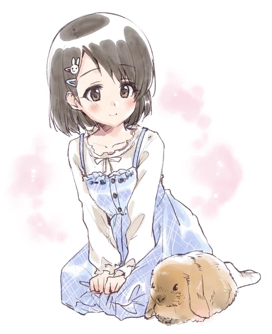 うさぎと佐々木千枝ちゃん🐰 