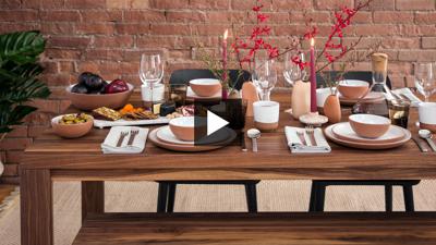 GHarstadRealtor's tweet photo. See how we used EQ3 furniture and accessories to create a modern dining room table setting perfect for fall and winter entertaining. https://t.co/YTVk21O1gL https://t.co/w7w0IdYiQm
