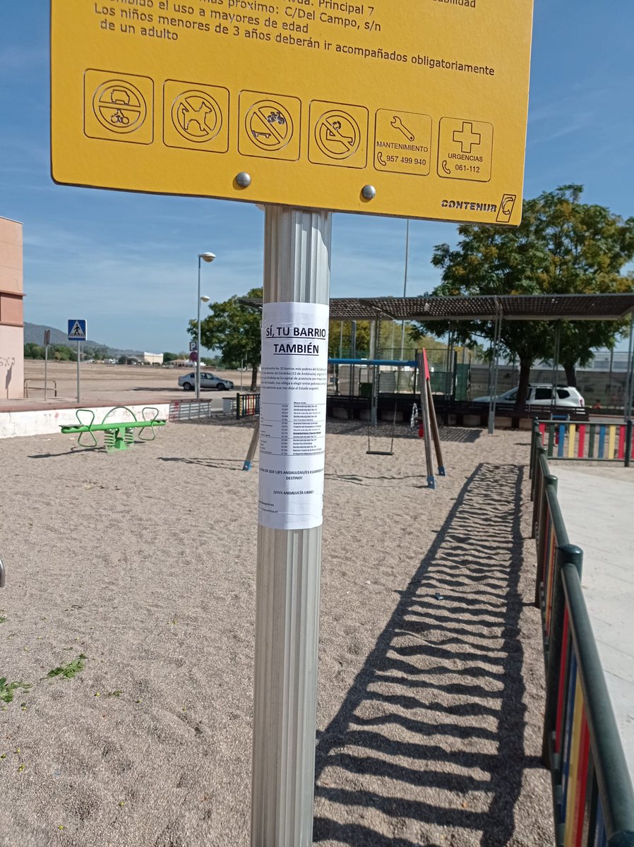 nacordoba2's tweet photo. Seguimos con la campaña "SÍ,TU BARRIO TAMBIÉN"
Esta vez en los barrios #Majaneque y #ElHigueron
Con motivo de la situación de pobreza y precariedad de los barrios de #Cordoba y de #Andalucia, estamos mostrando a l@s vecin@s lo que nos deja el Estado español, #Pobreza o #Emigrar https://t.co/JXZv3vIUKC