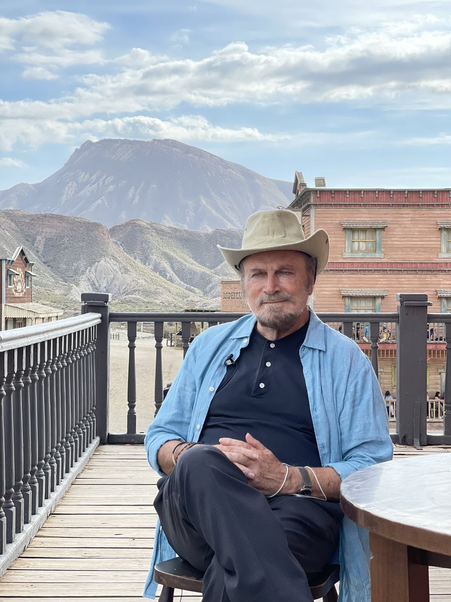 AWFF_Oficial's tweet photo. Once a cowboy.
Forever a cowboy.
Franco Nero is back in Tabernas. 🤠 https://t.co/jBQcWZdL2D