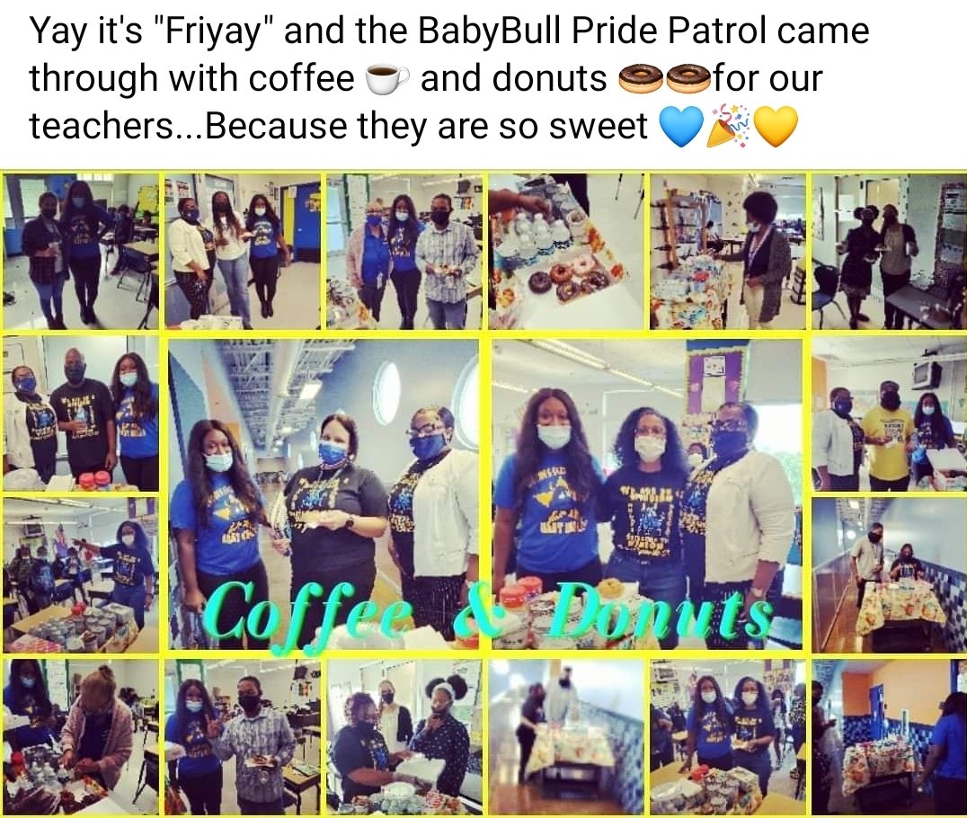 The BabyBull Pride Patrol was on the move with coffee and donuts for our teachers...because they are so sweet!
🍩☕💙💛🥰 <a href="/HolmesBulls/">Holmes Elementary School</a> <a href="/LKFuller13/">Fuller, LK</a>