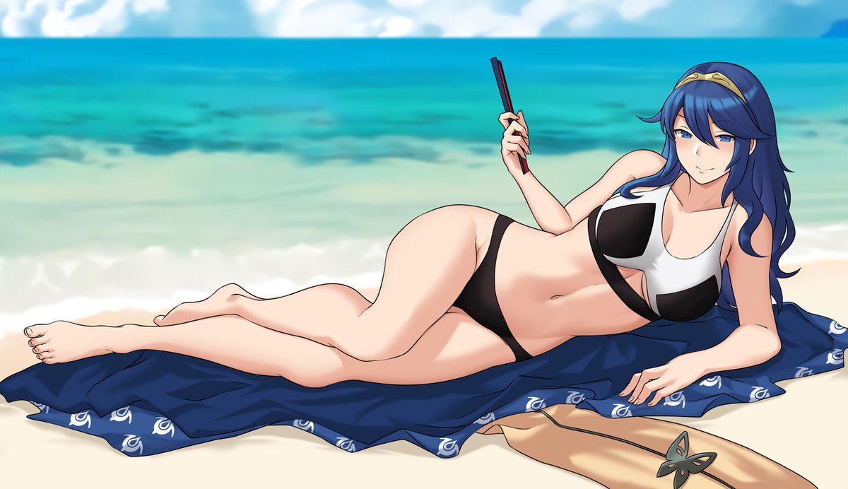Yukata/Swimsuit Lucina Commissioned by anon #FEH #FireEmblemHeroes #FireEmb...
