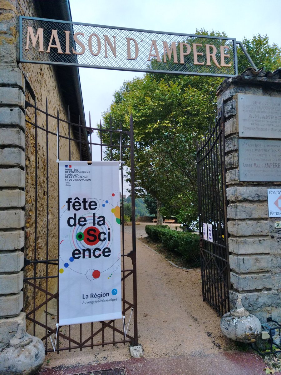 Fête de la science : la maison d'Ampère participe cet après midi.