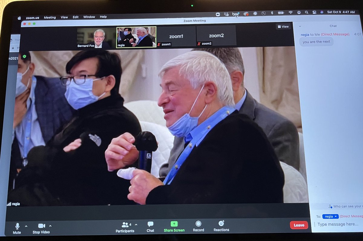 BernardAFox's tweet photo. Thanks for Shout Out Prof @tcellsrus!/I went on line @ 11:45 PM PST Fri night! It’s now 5:12AM PST Sat/So exciting/Only needed one double espresso/Great last session planning for next year’s #thinktank2022 @NIBITSIENA @fridmanwh #GBM @sautesfridm #IMMUNOTHERAPY to #Finishcancer https://t.co/Io7HdBG6Be