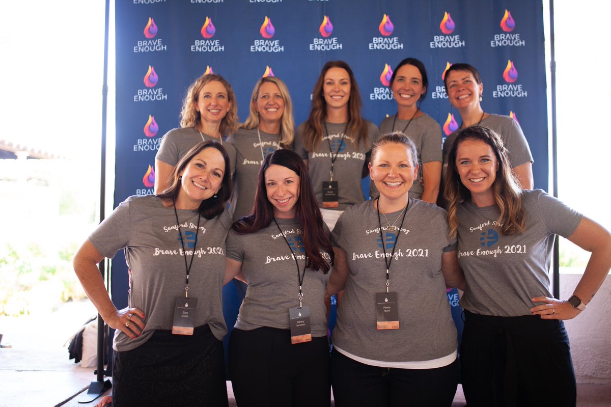 RUBraveEnough's tweet photo. 4️⃣ And another great group of women physicians from @SanfordHealth - this is what leadership looks like! Not only did they come to learn, they came to GROW at #BE21 & take back valuable skills to influence their depts and create well cultures around them.
This is phenomenal! https://t.co/a0o8agIKVK