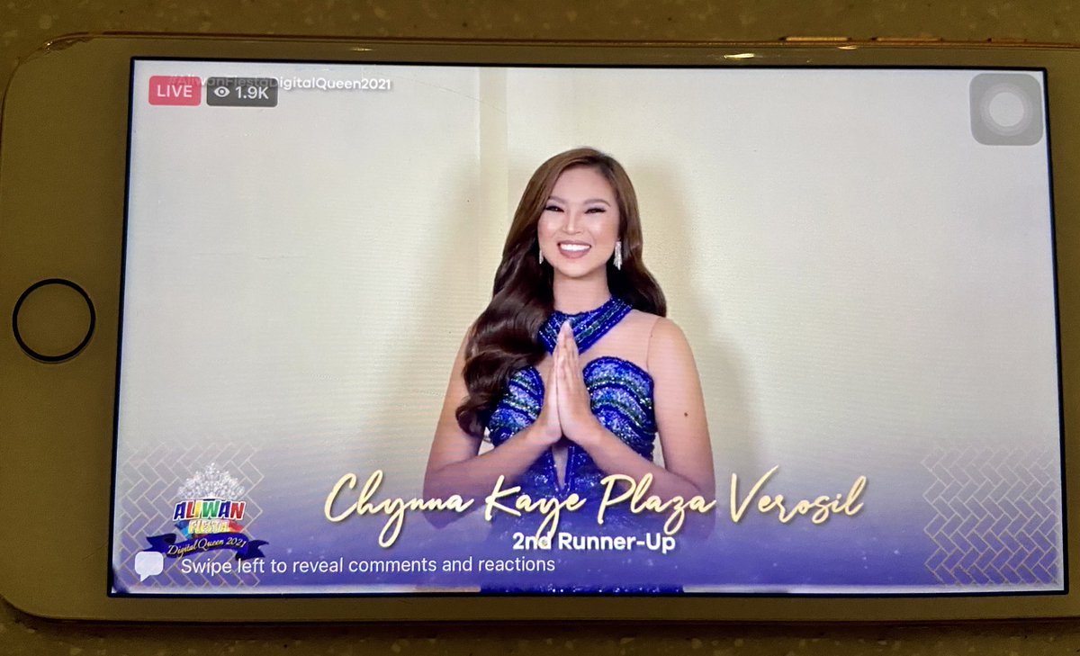 aliwanfiesta's tweet photo. Congratulations, Shanyl Kayle Hofer of Minglanilla, Cebu for winning the #AliwanFiestaDigitalQueen2021.
1st Runner-Up: Chynna Kaye Plaza Verosil of Pangasinan
2nd Runner-Up: Vije Matias of
San Manuel, Isabela
#QueensforaCause https://t.co/XqmRPAIxIU