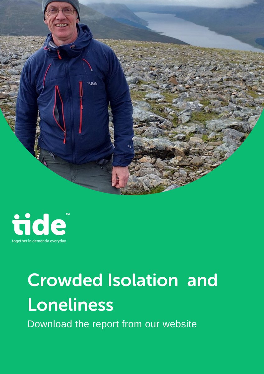 tide_carers's tweet photo. Although caring for someone living with dementia can be a lonely and isolating experience, your life can also feel crowded with responsibility. Have you read our report into #CrowdedIsolation?
https://t.co/k3ookxUU5h https://t.co/OfeMcYrGn5