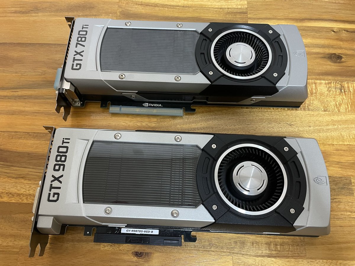 idellc_take's tweet photo. GTX780TiとGTX980Tiを購入 https://t.co/DWLjTMW7Lo

#GTX980Ti #GTX780Ti #グラボ
#ベンチマーク　#FF15 #FF14 https://t.co/Pz0GnJStji