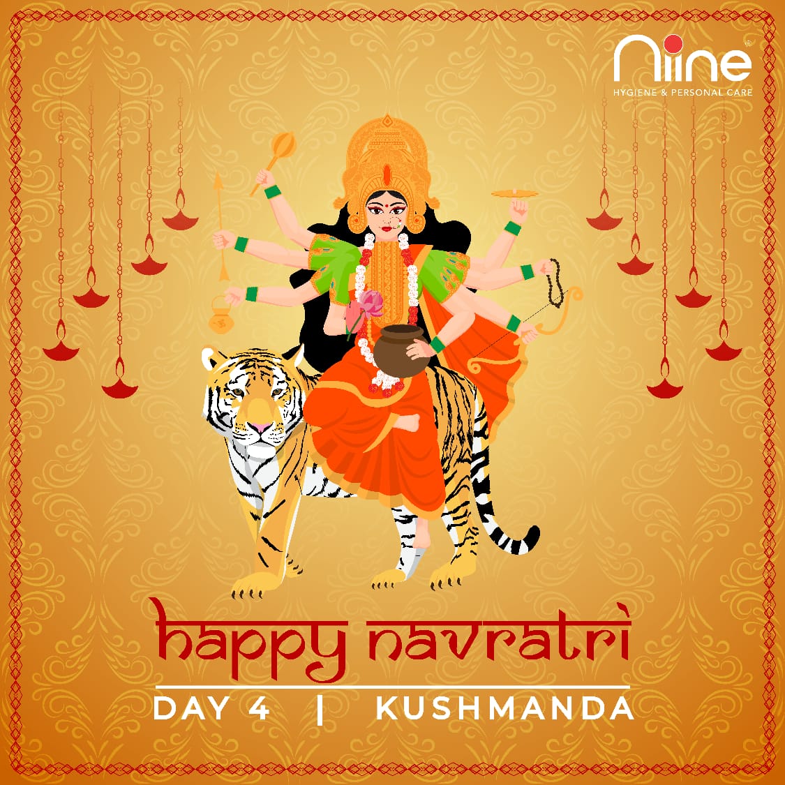 𝐍𝐢𝐢𝐧𝐞 𝐚𝐜𝐤𝐧𝐨𝐰𝐥𝐞𝐝𝐠𝐞𝐬 𝐭𝐡𝐞 𝐜𝐞𝐥𝐞𝐛𝐫𝐚𝐭𝐢𝐨𝐧 𝐨𝐟 𝐧𝐢𝐧𝐞 𝐩𝐨𝐰𝐞𝐫𝐟𝐮𝐥 𝐠𝐨𝐝𝐝𝐞𝐬𝐬𝐞𝐬. 𝐌𝐚𝐲 𝐭𝐡𝐢𝐬 𝐩𝐨𝐰𝐞𝐫 𝐬𝐭𝐞𝐞𝐫𝐬 𝐚𝐥𝐥 𝐭𝐨 𝐭𝐡𝐞 𝐩𝐚𝐭𝐡 𝐨𝐟 𝐤𝐧𝐨𝐰𝐥𝐞𝐝𝐠𝐞 𝐚𝐧𝐝 𝐫𝐞𝐬𝐩𝐞𝐜𝐭 𝐟𝐨𝐫 𝐰𝐨𝐦𝐞𝐧.
#navratri2021 #niineindia