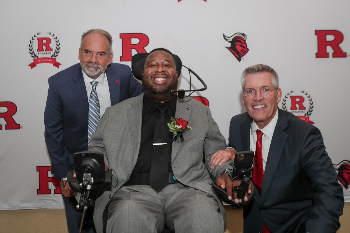 RFootball's tweet image. Welcome to the Rutgers Athletics Hall of Fame, @EricLeGrand52 ‼️

You inspire us each and every day to bELieve.
